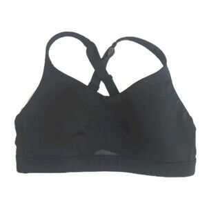 Ladies Victoria Sport Victoria's Secret Black Sports Bra W/Adj. Straps Size Lg